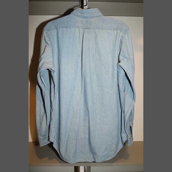Polo Ralph Lauren Indigo Chambray Shirt Size M - Picture 2 of 4